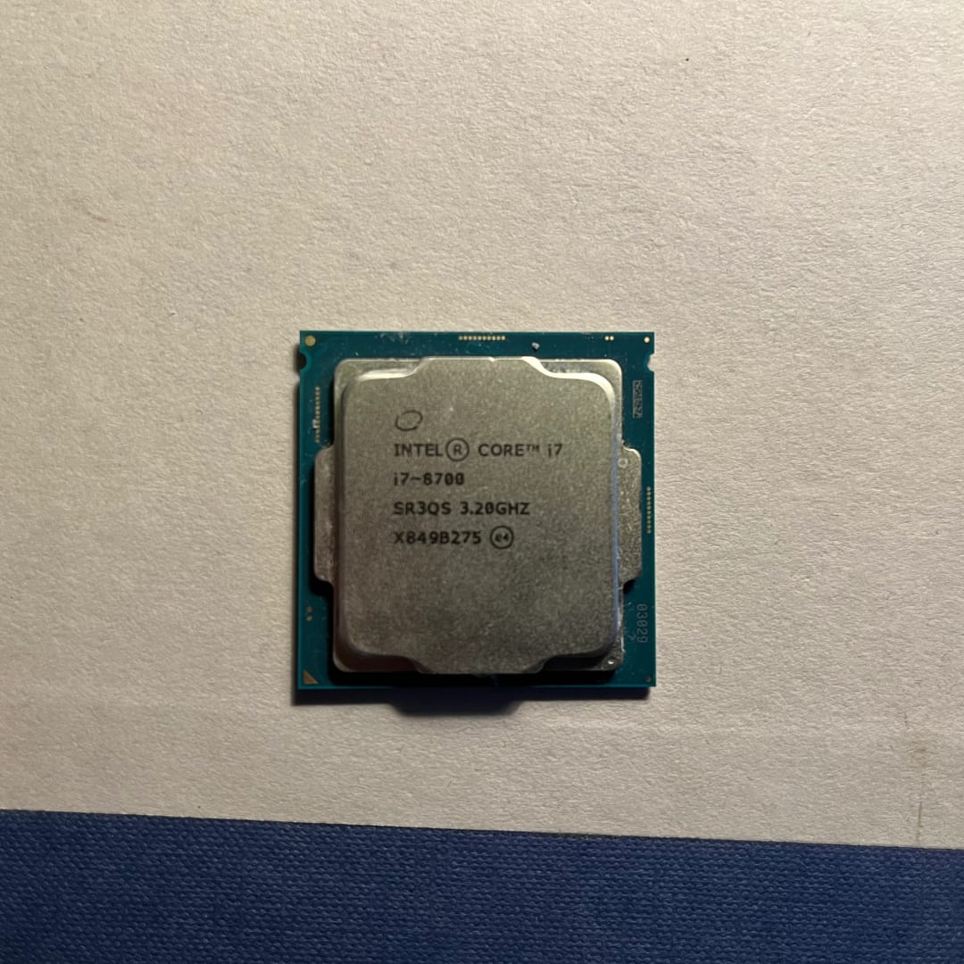 Intel Core i7-8700 CPU (3.2 Ghz)