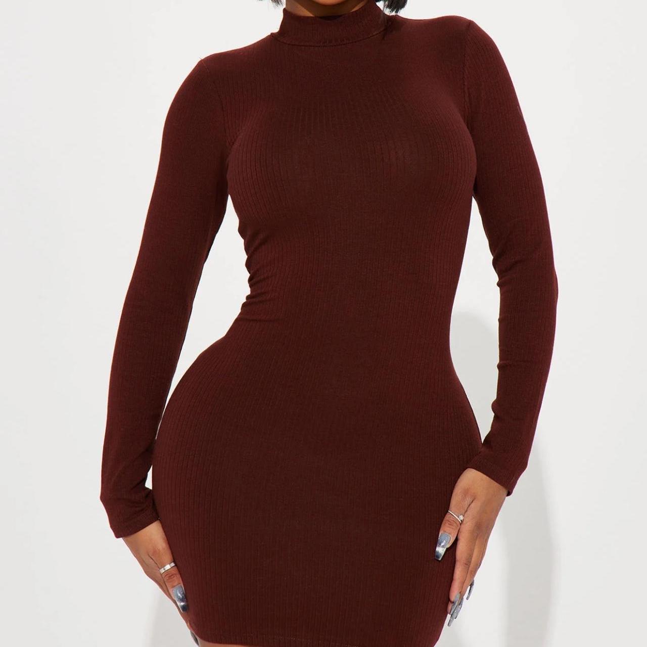 Fashion Nova Women's Brown Dress